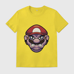 Футболка хлопковая мужская Злые братья, цвет: желтый