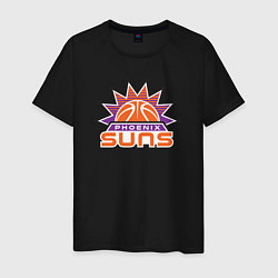 Футболка хлопковая мужская Phoenix Suns, цвет: черный