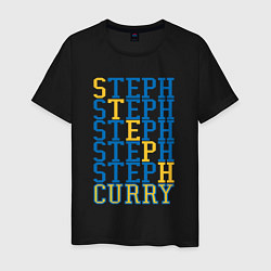 Футболка хлопковая мужская Steph Curry, цвет: черный