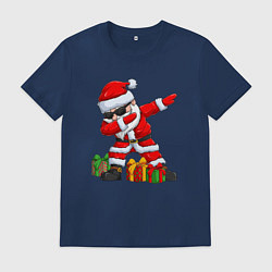 Футболка хлопковая мужская Санта дэб, цвет: тёмно-синий