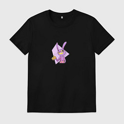 Футболка хлопковая мужская The amazing digital circus jax, цвет: черный