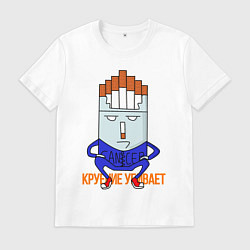 Футболка хлопковая мужская Чювачок, цвет: белый