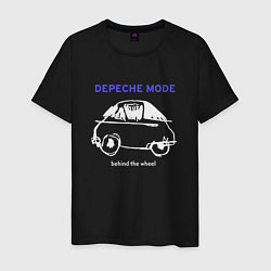 Футболка хлопковая мужская Depeche Mode - Behind the wheel, цвет: черный