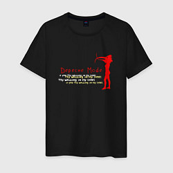 Футболка хлопковая мужская Depeche Mode - if you try walking in my shoes, цвет: черный