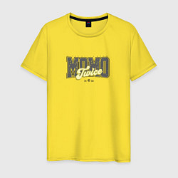 Футболка хлопковая мужская Momo k-star, цвет: желтый