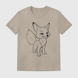 Мужская футболка Добрый лисенок