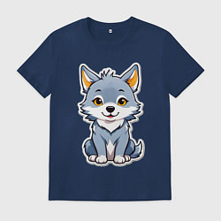 Мужская футболка Добрый волченок