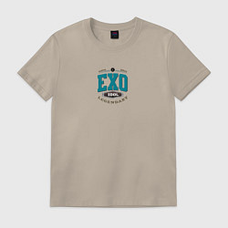 Футболка хлопковая мужская EXO legendary, цвет: миндальный