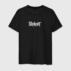 Футболка хлопковая мужская Рок группа Slipknot, цвет: черный