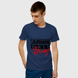 Футболка хлопковая мужская Armin Only: Mirage, цвет: тёмно-синий — фото 2