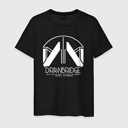 Футболка хлопковая мужская Drawbridge logo death stranding 2, цвет: черный