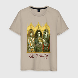 Футболка хлопковая мужская St trinity, цвет: миндальный