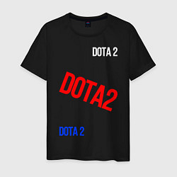 Футболка хлопковая мужская Dota 2 любитель, цвет: черный