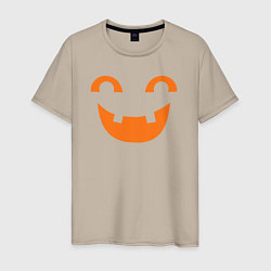 Футболка хлопковая мужская Orange smile, цвет: миндальный