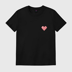 Футболка хлопковая мужская Love peace unicorn, цвет: черный
