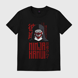 Футболка хлопковая мужская My name is Higan, цвет: черный