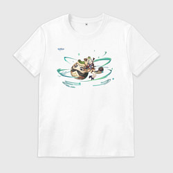 Футболка хлопковая мужская Саю Геншин Импакт, цвет: белый