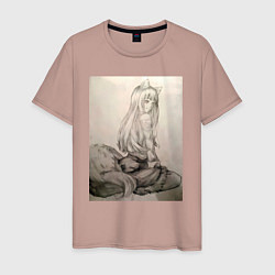 Мужская футболка Мудрая волчица Холо