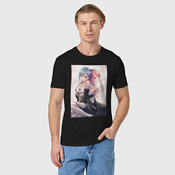 Футболка хлопковая мужская ReZero Рем - Жизнь с нуля в альтернативном мире, цвет: черный — фото 2