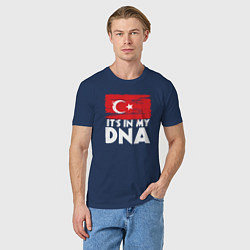 Футболка хлопковая мужская Турция в ДНК, цвет: тёмно-синий — фото 2