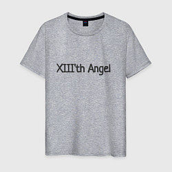 Футболка хлопковая мужская XIIIth angel, цвет: меланж