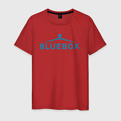 Футболка хлопковая мужская Доктор Кто Bluebox, цвет: красный