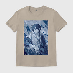 Футболка хлопковая мужская Ванитас врач, цвет: миндальный