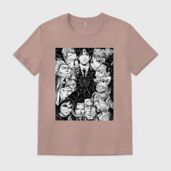 Футболка хлопковая мужская Охотник х Охотник Хролло Люцильфер, цвет: пыльно-розовый