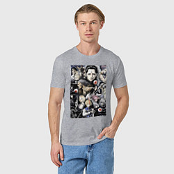 Футболка хлопковая мужская Охотник х Охотник Курапика, цвет: меланж — фото 2