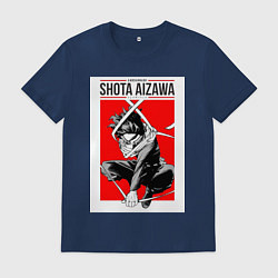 Футболка хлопковая мужская Моя геройская академия Сёта Айдзава, цвет: тёмно-синий