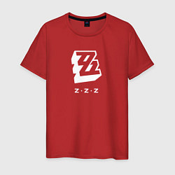 Футболка хлопковая мужская Zenless Zone Zero logo, цвет: красный