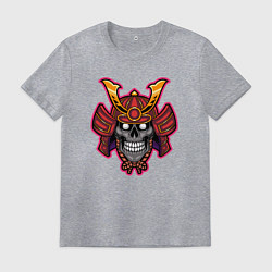 Футболка хлопковая мужская Dead samurai, цвет: меланж