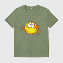 Футболка хлопковая мужская Граф Фон Компот, цвет: авокадо