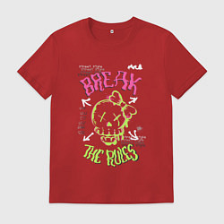 Футболка хлопковая мужская Нарушай правила, цвет: красный