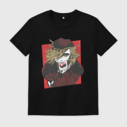 Футболка хлопковая мужская Клинок рассекающий демонов 2 Высшая Луна Доума, цвет: черный