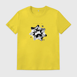 Футболка хлопковая мужская Seven BTS, цвет: желтый