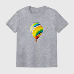 Футболка хлопковая мужская Young Forever - воздушный шар, цвет: меланж