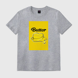 Футболка хлопковая мужская Butter масло, цвет: меланж