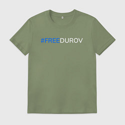 Мужская футболка FreeDurov - Свободу Дурову