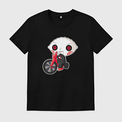 Футболка хлопковая мужская Гриффины - Пила, цвет: черный