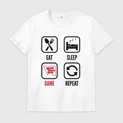 Мужская футболка Eat - sleep - GTA6 - repeat