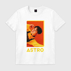 Футболка хлопковая мужская Astro ЧжинЧжин, цвет: белый