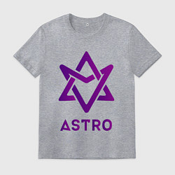 Футболка хлопковая мужская Звезда Astro, цвет: меланж