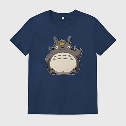 Мужская футболка Тоторо машет лапкой