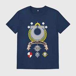 Футболка хлопковая мужская Ultramarines Warhammer 40k, цвет: тёмно-синий