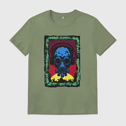 Футболка хлопковая мужская Новый взгляд на будущее, цвет: авокадо