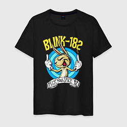 Футболка хлопковая мужская Blink 182 fuck you since 92, цвет: черный