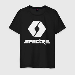 Футболка хлопковая мужская Spectre divide logo, цвет: черный