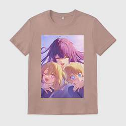 Футболка хлопковая мужская Ребёнок идола Ай Хосино, цвет: пыльно-розовый