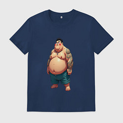 Мужская футболка Толстяк анимешник